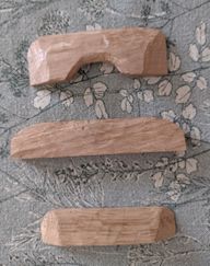 Some experimental bridges carved from oak