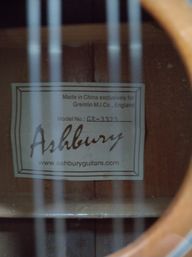 Ashbury tenor mandola label inside the sound hole