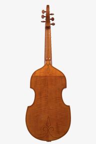 Finished viol back view (photo by Ellen Broughton Photography)